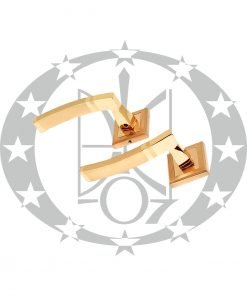 Ручка ALFA квадратна розета латунь