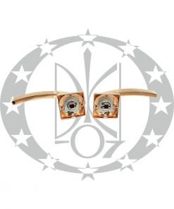 Ручка ALFA квадратна розета латунь