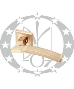 Ручка ALFA квадратна розета латунь