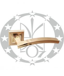 Ручка ALFA квадратна розета латунь