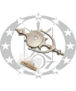 Дверна стукалка під вічко "АМФОРА" нікель сатинований