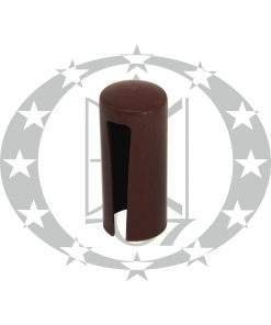 Накладка пластикова плоска Ф16 коричнева