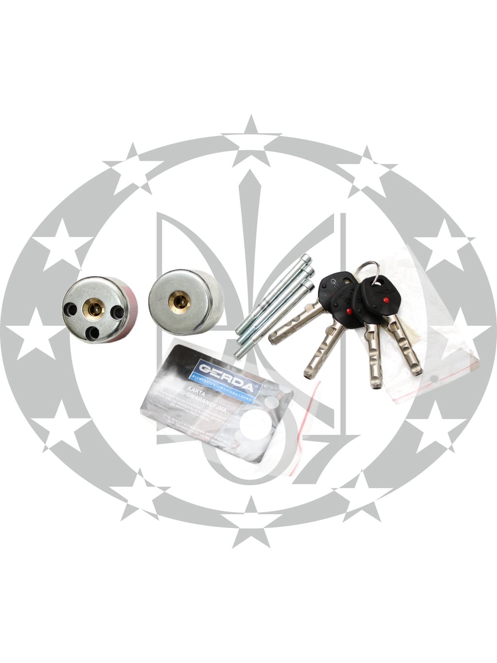 Серцевина GERDA RIM6000S 5 ключів цинк старий варіант