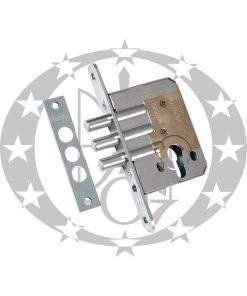 Замок врізний додатковийGERDA ZW - 550 цинк білий