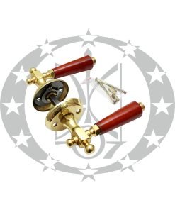 Ручка лакована Дерево розета темна