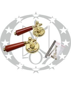 Ручка лакована Дерево розета темна