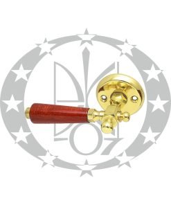 Ручка лакована Дерево розета темна