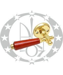 Ручка лакована Дерево розета темна