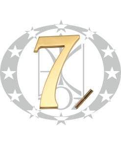 Знак великий "Цифра 7" латунь
