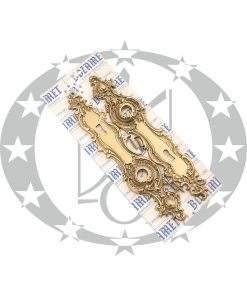 Латунна планка з отвором під ключ для церковної ручки