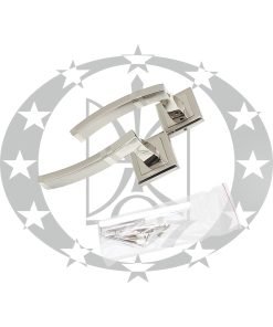 Ручка ALFA квадратна розета нікель сатинований