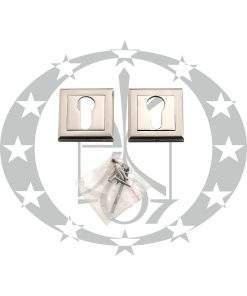 Квадратна дверна накладка під серцевину "Metal-Bud ALFA" PZ нікель сатинований