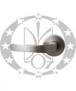 Ручка на розеті ALFA нікель сатинований (AL)