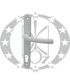 Ручка з пружиною САФІР вузька 25 мм 92 PZ біла/коричнева (KP5152.31/35)