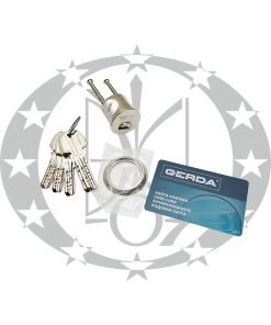 Серцевина GERDA PRO SYSTEM ATEST C RIM нікель сатинований