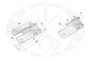 Завіс МАК креслення розміри