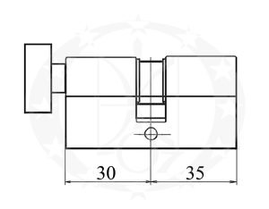 Серцевина TESA T-60 30/35 креслення розміри