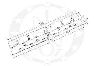Завіс ЦеКо 270 х 50 креслення розміри