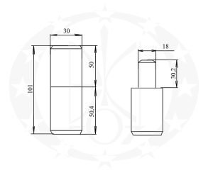 Завіс ЦеКо Ф30 креслення розміри
