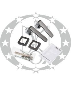 Ручка RIO квадратна розета графіт/хром