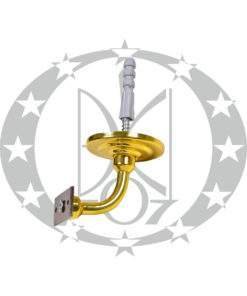 Кронштейн поруччя U2 латунь вигнутий