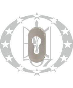 Ручка OVAL INOX галко-галка нержавійка розета PZ