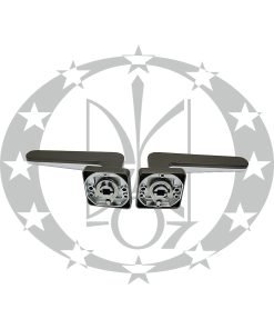 Alternative view of Ручка DUO квадратна розета графіт/хром (ZDUZG)