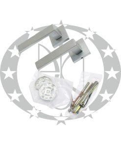 Ручка CUBE квадратна розета хром сатинований (ZCUKCM)