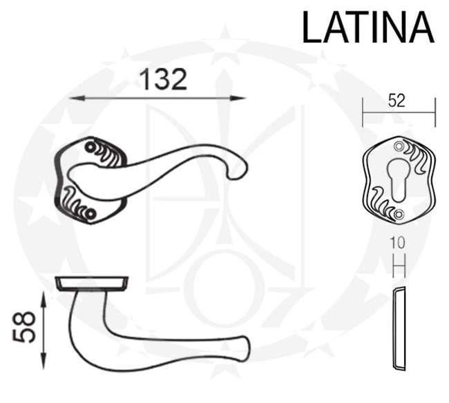 Ручка Martinelli LATINA (824/OGH) креслення