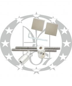 Монтажні елементи до квадратної антаби з нержавійки 40х20 мм