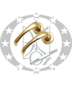 Ручка IRENE розета латунь/латунь сатина