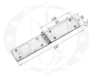 Завіс 250 х 50 цинкований