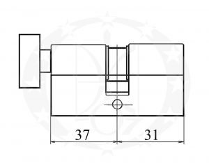 Серцевина KALE 164 SM 37Т/31 вороток розміри і креслення