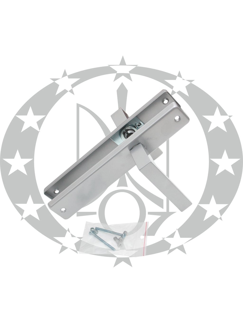 Ручка Квадратна срібна глуха