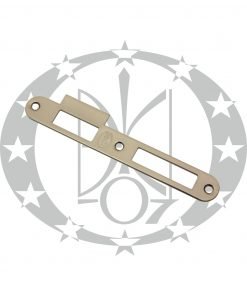 Зворотня планка ALFA F18 165/22 бронза пряма з язичком – пряма планка з язичком польського виробника AGAS до врізних механізмів F18 ALFA.