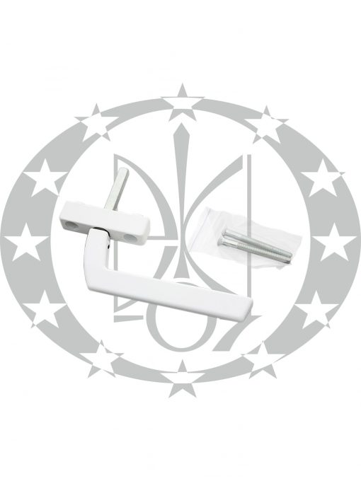 Ручка віконна DR CANTRY біла (RAL 9016) - віконна ручка українського виробництва для металопластикових вікон