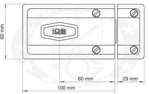 Замок LOB TC11 TAURUS-1 креслення розміри