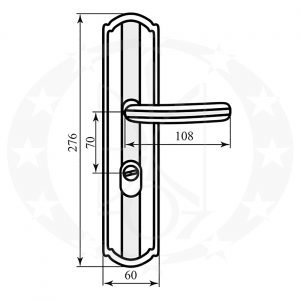 Ручка BRUNO BR-33 68 PZ нікель сатин