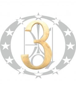 Знак цифра великий латунь (20 см)