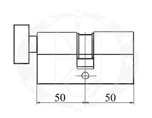Серцевина AGB Scudo DCK 50T/50 вороток (C120164545) креслення розміри