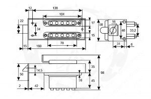Кодовий замок - защіпка ШЕРЛОК ЗКР2-40 (35-45мм)
