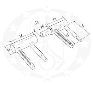 Завіс вкручуваний Ф20 польський цинк жовтий чоповий