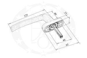 Ручка віконна HOPPE COMPAKT F9016 біла 37мм - віконна ручка відомого німецьrого бренду HOPPE.