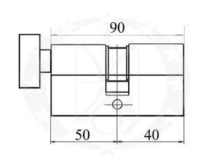 Серцевина KALE 164 SMC 50T/40 креслення розміри