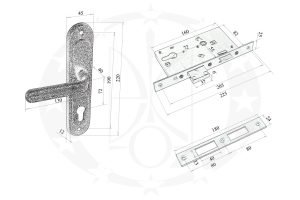 Замок Мотор Січ ЗВ4-6.1 72 PZ креслення, розміри