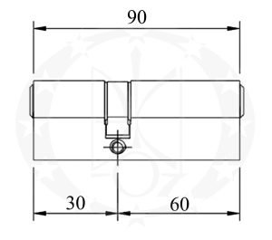 Серцевина AGB Scudo 5000 30/60 латунь (С500012555)
