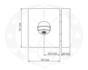 Замок накладний LOB TA601 YETI XT креслення розміри