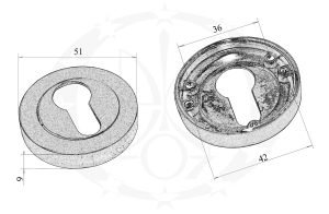 Накладка PLT-24Z-Y-04-BL PZ креслення розміри